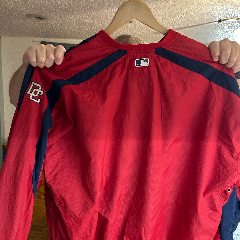 Majestic‎ Authentic Washington Nationals 1/4 zip front Jacket, XXL - Picture 3 of 6